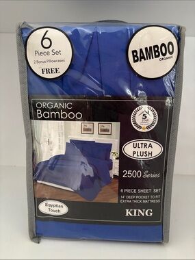 BAMBOO King Sheet Set - Royal Blue